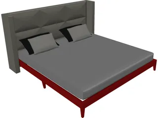 Mura Design Bed 3D Model preview