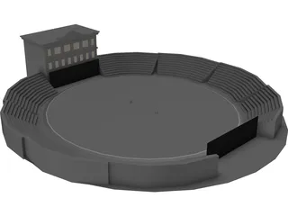 Cricket Ground 3D Model preview