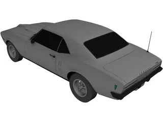 Pontiac Firebird 400 (1968) 3D Model preview