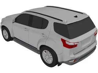 Isuzu Mu-X (2020) 3D Model preview