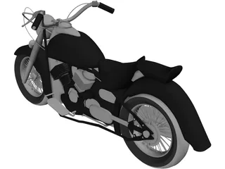 Yamaha Dragstar (2007) 3D Model preview