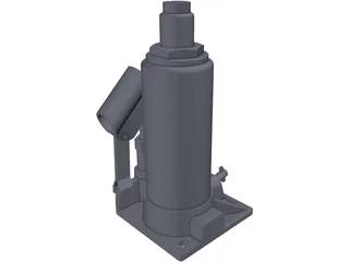 Hydraulic Jack 3D Model preview