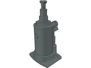 Hydraulic Jack 3D Model preview