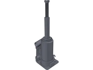 Hydraulic Jack 3D Model preview
