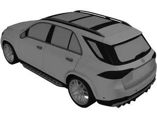 Mercedes-Benz GLE63 AMG (2019) 3D Model preview