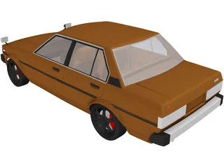 Toyota Corolla DX 3D Model preview