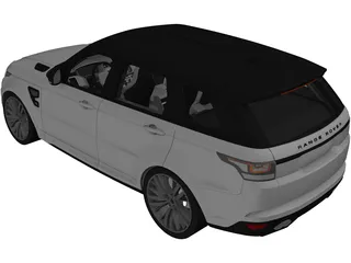 Range Rover Sport SVR 3D Model preview