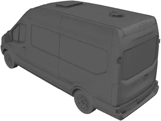 Ford Transit Hightop (2018) 3D Model preview