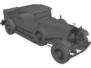 Cadillac V16 Roadster (1930) 3D Model preview