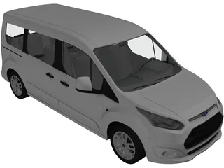 Ford Tourneo Connect (2014) 3D Model preview