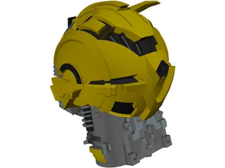 Bumblebee Head 3D Model preview