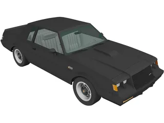 Buick Regal Grand National Coupe (1987) 3D Model preview