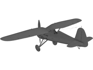 PZL P11 3D Model preview