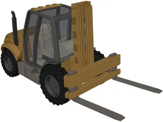 Forklift 3D Model preview
