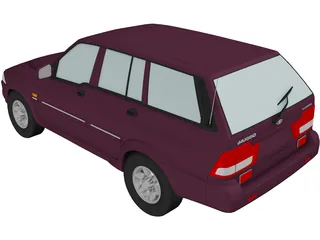 Daewoo Musso 3D Model preview