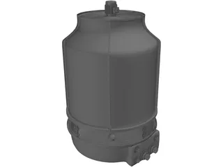 Cooling Tower 3D Model preview