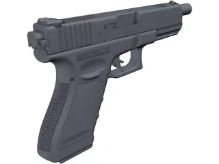 Glock 17C 3D Model preview