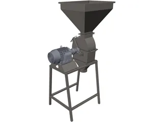 Grain Crusher 3D Model preview