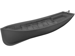 Canoe River 3D Model preview