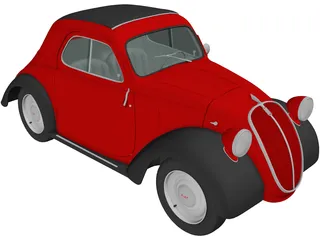 Fiat 500 Topolino (1936) 3D Model preview