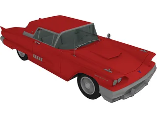 Ford Thunderbird (1958) 3D Model preview