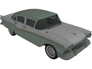 Ford Custom Fordor (1957) 3D Model preview