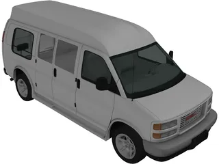GMC Savana (1997) 3D Model preview