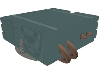 Noctua NH-L9X65 CPU Cooler 3D Model preview