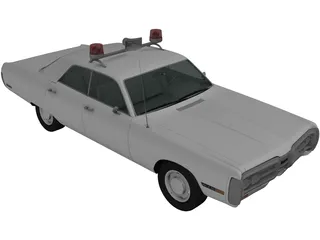 Plymouth Fury Police (1967) 3D Model preview