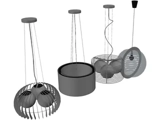 Ceiling Light Collection 3D Model preview