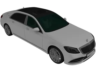 Mercedes-Maybach S650 [W222] 3D Model preview