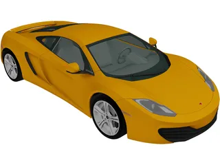 McLaren MP4-12C (2011) 3D Model preview