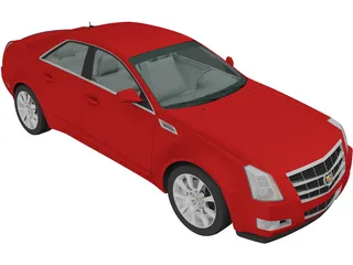 Cadillac CTS Sedan (2007) 3D Model preview