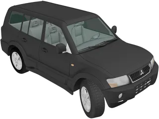 Mitsubishi Pajero 5-Doors (2005) 3D Model preview
