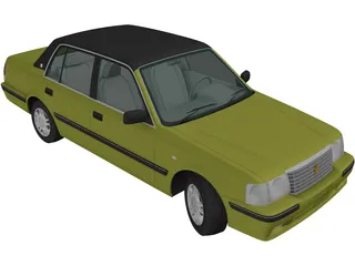 Toyota Crown Comfort (1995) 3D Model preview