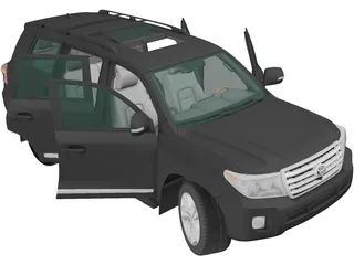 Toyota Land Cruiser [J200] (2012) 3D Model preview