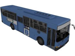 Daewoo Korea Bus 3D Model preview