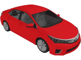 Toyota Corolla (2016) 3D Model preview