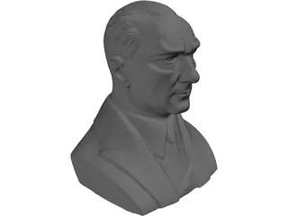 Ataturk Bust 3D Model preview