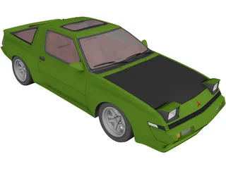 Mitsubishi Starion (1988) 3D Model preview