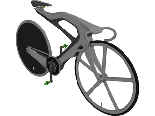 Road Bike Concept 3D Model preview