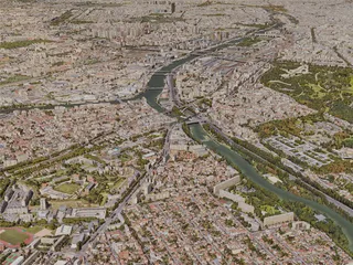 Paris City, France [24M] (2019) 3D Model preview