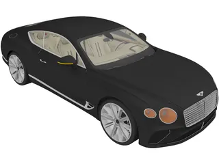 Bentley Continental GT (2019) 3D Model preview