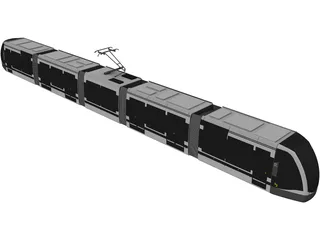 Tram 3D Model preview