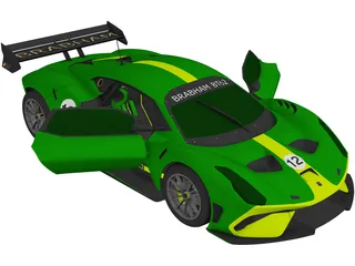 Brabham BT62 (2019) 3D Model preview