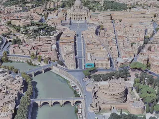 Vatican City, Rome, Italy (2019) 3D Model preview