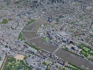 London City, UK (2019) 3D Model preview
