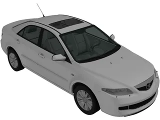 Mazda 6 Sedan (2002) 3D Model preview