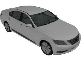 Lexus LS 600h [XF40] (2010) 3D Model preview