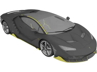 Lamborghini Centenario (2016) 3D Model preview